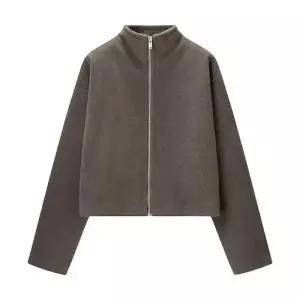 여친 모직 캐주얼 겨울 항공 아이템 점퍼 야구 코트 스트리트 트렌디 집업 HT4