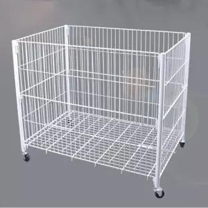 매장 RWX504T4 접이식 공 인형 가판대 이동식 바구니 이동장