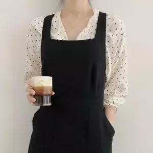 F29002 신상 블라우스 멜빵원피스 코디 점프슈트 선택라운드쉬폰 여자셔츠 패션 얇은면 20대 10대 큐티 봄