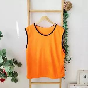 스포츠 팀 구별 조끼 오렌지 유니폼 대회 풋살 체육 축구 농구