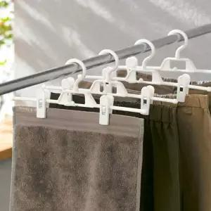 바지 RYI008A5 회전 바지옷걸이 집게 플라스틱 치마 5p