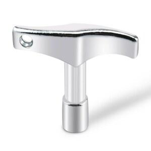 MARRTEUM 1개 스틸 사각형 튜닝을 위한 실버 도구 드릴 키체인 스테인리스 비트 전자 향상된 음향 튜너 튜닝 드럼 범용