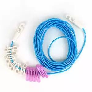 옥상빨래줄 QKJ238B7 마당 빨래줄 집게포함 튼튼한 건조줄 10M