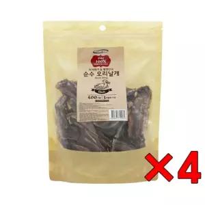 펫더맨 국내산 순수 오리날개 400g강아지간식 영양 수제 치석제거 애완동물 반려 애견