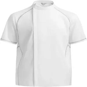 쉰폰 폴룩스 남성 셰프 코트 - 메시 통풍 및 유틸리티 포켓이 있는 스포티 모던 핏 반팔 셔츠