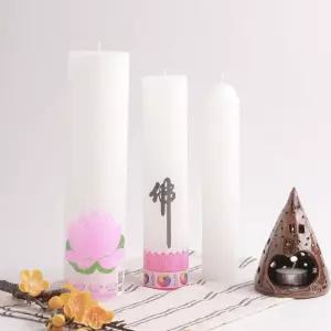 부처님 불교 기도초 법당초 국산양초 용품 용무지제사향초 대형 원기둥 긴초 소원성취 용초 무향초 긴양초