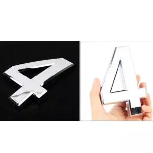 입체숫자 사 대 4 실버 호실 돌출 은색 표시 번호판 좌석 대기 테이블 사물함 넘버링 번호표 숫자 간번호