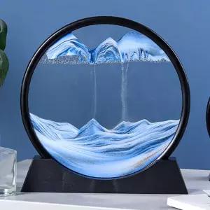 감성 샌드 아트 모래시계 12인치소품 집들이선물 거실인테리어 액자 사무실 장식품