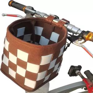 TOOPONE 자전거 바구니 탈착식 핸들바 앞 빠른 분리 및 설치가 간편하고 가능한 가방