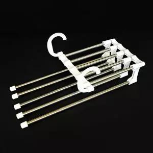 옷장 XQT778H1 행거 5단 매직 바지 치마 걸이 옷 정리 공간활용