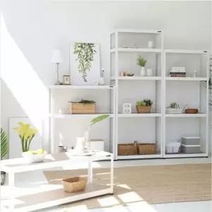 무볼트 YQA949S8 조립 선반 슈렉 800 400 450 2단 앵글 화이트