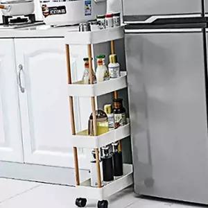 이동식 BVF355M9 틈새 선반 4단 다용도수납장 선반정리함 좁은