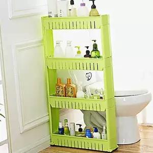 이동식 HJM454X2 선반4단 좁은주방수납 이동식수납 주방 진열대