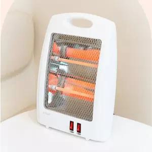 KAUF 2단 램프 미니 히터 KFFH04 석영관 난로 사무실 전기 발난로 난방 탁상용 무소음 원룸 무릎 다리 온도