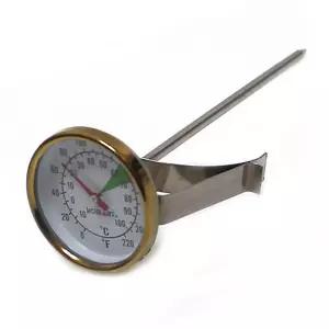 아날로그 온도계14cm(골드) 밀크스팀전용피쳐계 습도계 온도게 핸드드립 조리용 주방 커피