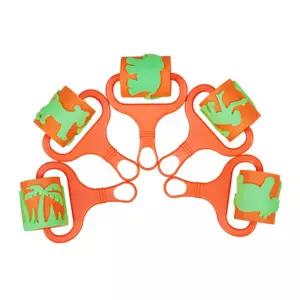 정글동물 EVA 롤러스탬프 미술놀이 물감 어린이 세트 테마 찍기 스펀지