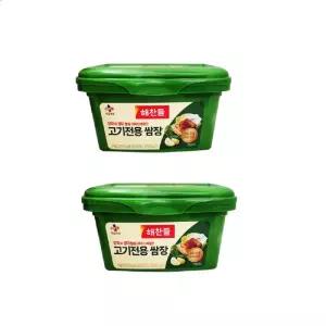 해찬들 고기전용 쌈장 1000g x 2 양념 소스 가정용 식당 업소 가게