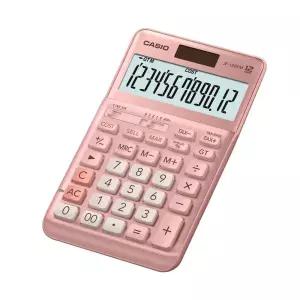 카시오 일반 전자 계산기 JF-120FM 핑크(1개)가계부용품 사무용 단체선물 판촉물 사무실 업무용 휴대용 태