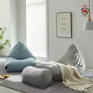 [보리보리/보니타]보니타 빈백 불에 강한 난연 빈백소파 초대형 롱파우치 RFF303 풋스툴세트