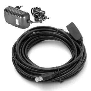 USB2.0 리피터 10M 연장 케이블 (5V 3A 어답터 포함)USB연결 5GBPS USB USB메모리 데이터전송 USB주변기기