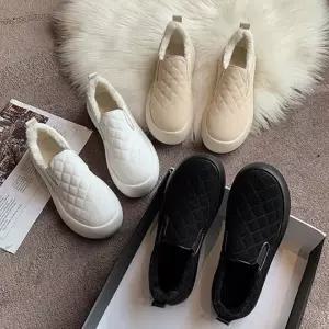 털안감 퀼팅 슬립온 운동화 겨울신발 4cm 키높이 데일리슈즈기모온 편한온 발편한 여성온 겨울온 높이온