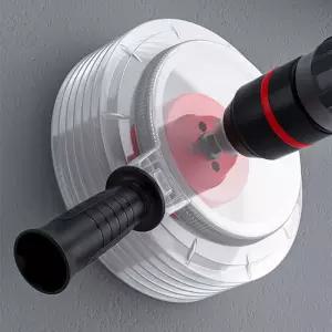 홀쏘 분진커버 방진작업 필수템 먼지 안면보호 페이스가드 마스크 산업현장안전용품 가루 천장천공 집진기