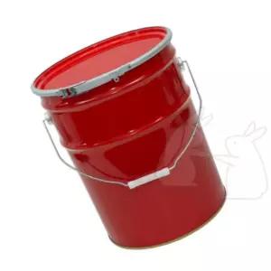 페인트통 깡통 레드 20L 철캔 원형 오일 공캔 사이덜어쓰는 철깡 사이 페인트 캠핑화로대