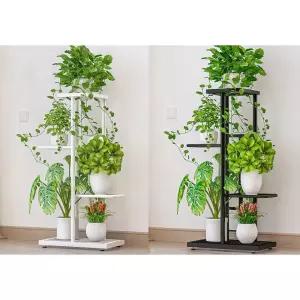 철제 화분 정리대 3단 4단 선반 받침대 식물 수납대3단 거실인테리어소품 베란다진열대 다육거치대 공간절