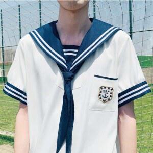 라복 남성 유니폼 해군 반팔 티셔츠 긴팔 놀이동산