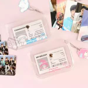 산리오 투명 카드 지갑케이스 카드집 홀더 포켓 월렛