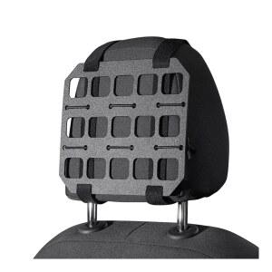 HZEL 자동차 헤드레스트 오거나이저 리지드 MOLLE 패널, 전술 차량 시트 백 기어 랙 EDC 파우치 도구, 트럭 장비 마운트용 모듈식 백팩 인서트 범용 액세서리