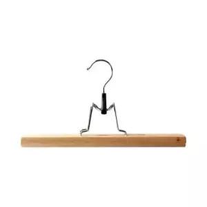 [생활] 원목 바지걸이 집게형 의류걸이 일자형 바지 옷걸이