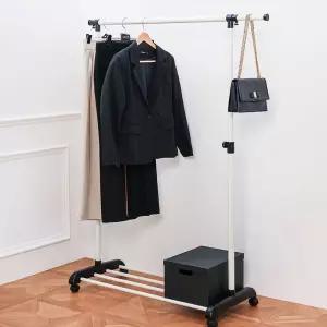 높이조절 너비 확장형 조립식 간편 이동식 행거공간활용 틈새 옷장 정리 높이 튼튼한