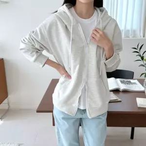 팔슨 여자 투웨이 후드자켓 SD-230812W 후드티 무지 여성 셔츠 모자 루즈핏 오버 재킷