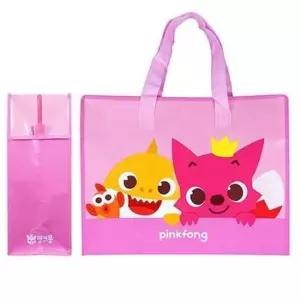 [생활] 핑크퐁 상어가족 부직포 쇼핑백 대 2P 방수 수납 가방