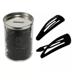 똑딱 검정헤어핀 대중소 100P이상 깡통악세서리악세사리 똑딱핀 머리똑딱핀 집게핀 데일리집게핀 여성