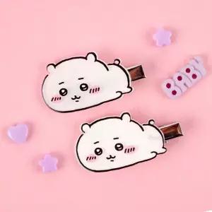 치이카와 누워있는 머리핀 2P 세트집게 예쁜 캐릭터 아이 여아 귀여운 헤어