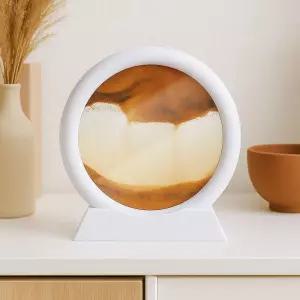 인테리어 소품 샌드 아트 모래 액자움직이는멍 움직이는멍 그림 오브제 시계 움직이는 슬로우