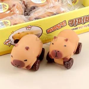 바퀴 달린 카피바라자동차 완구 장난감 미니카 작동