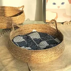 쫑긋 고양이 바구니 하우스(46cm) (네이비)반려묘 반려 크래쳐 크래처 방석 이집 묘집