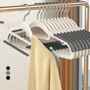 논슬립 회전 옷걸이 20p 행거 정장 코트 옷장 정리 플라스틱 매직 치마 의류매장 자취생선물 가게 매장용