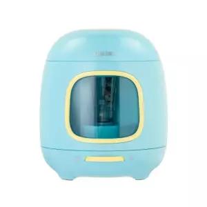 VA13 파스텔 콤팩트 전동 연필깎이 블루학교 디자인 문구 팬시 샤프너 깎는도구 학생 선물용 학원