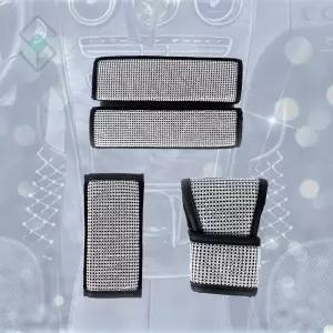 차량 크리스탈 큐빅 커버 장식 1개 디자인 택1안전벨트 자동차 사이드브레이크 안전용