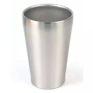 스텐컵 이중 머그 믹싱 맥주 쥬스 280ml카페음료 스텐 레스 카페용