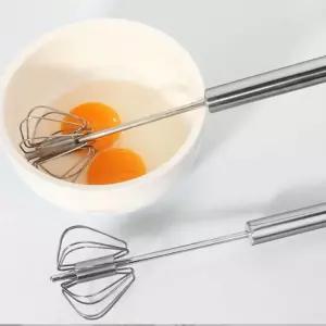 스테인레스 반자동 계란풀기도구 주방용 거품기