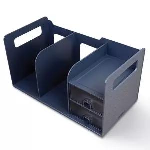 시스맥스 서랍책꽂이 그레이 2단 소품 보관진열대 데스크멀티박스 서류문서정리 정리함 상함 상정리 사무용