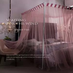 접이식 싱글침대 캐노피 침대커튼 샴페인 천막 가정용