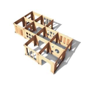 골판지 미로 종이 아지트 조합 조립식 제외 학교 놀이방