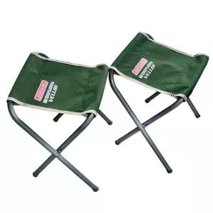 슈마켓 벨로프 BBQ 미니체어 2개세트 WS-855C 그린야외용의자 간이 플라스틱 등산 캠핑이 대기 웨이팅 폴딩