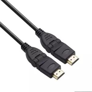 1.5M 케이블 회전형 HDMI 60Hz v2.0 4K2K UHD노트북 젠더 분배기 이더넷 무선 모니터 연결선 듀얼